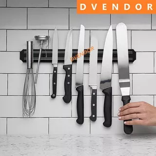 RAK PISAU DAPUR KITCHEN RACK MAGNETIC KNIFE HOLDER WALL MOUNT 33 - 55 CM TEMPAT RAK PISAU GANTUNG