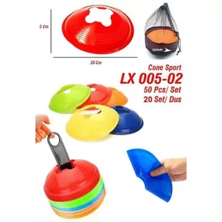 CONE / CONES CONE MANGKOK UNTUK LATIHAN OLAHRAGA ISI 50PCS FREE TAS