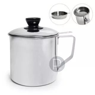 Oil Pot Saringan Minyak Goreng 1,2 Liter - Oil Pot Stainless Steel - Penyaring Minyak Goreng