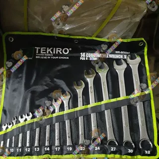 kunci ring pas set tekiro 14 pcs 8-32 mm COMBINATION WRENCH 14PCS