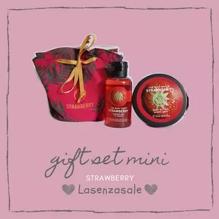 TBS The Body Shop ORIGINAL 100% - Gift Set Strawberry (shower gel & body butter)