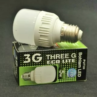 Lampu Led Bulb 5W Merk Random Lampu led 5 W  5 watt T bulb Capsul Led Murah 5watt Lumment Lite / 3G