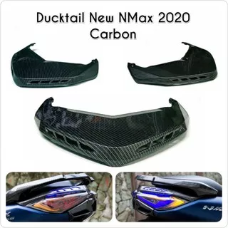 DUCKTAIL TUTUP ATASAN LAMPU YAMAHA ALL NEW NMAX 2020 2021 MERK NEMO CARBON KARBON