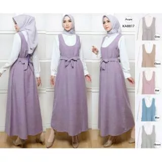 ORIGINAL KIREINA KA 8 817 All Size M / Baju Gamis Muslimah Syari Maxi Dress Wanita Terbaru Populern