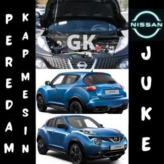 Peredam PANAS Kap Mesin Nissan Juke VTECH Premium Bonus Kancing Klip Sekrup