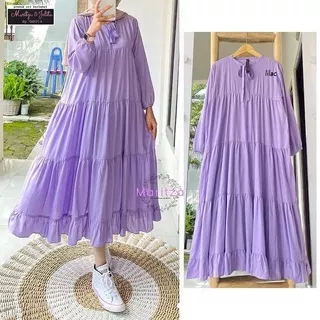 MARISTA TUNIK WANITA TERBARU 2022 MARISTA LONG MIDI DRESS RAYON IMPORT LAGI VIRAL