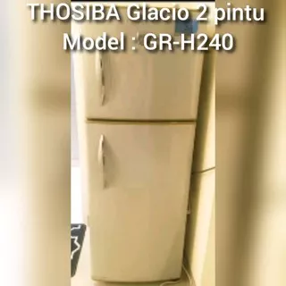 rak kulkas TOSHIBA glacio 2 pintu model GR-H240