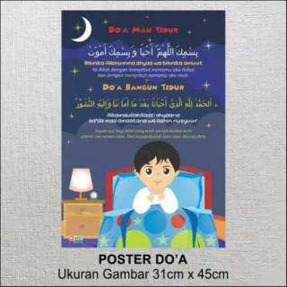 Poster doa mau tidur dan bangun tidur