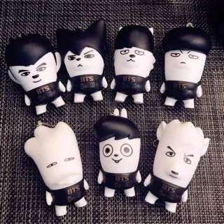 Bangtan Boys BTS Keychain JIN SUGA RAPMONSTER J-HOPE JIMIN TAEHYUNG V JUNGKOOK Hip Hop Monster