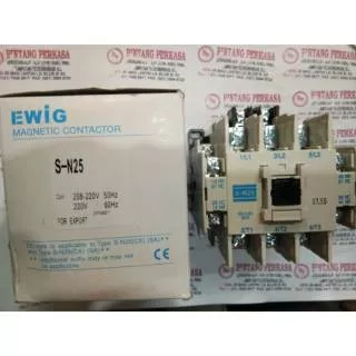 Kontaktor / Contactor  S-N25 / SN25 220V AC1 50A merk ewig