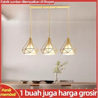 Lampu gantung 3H, lampu gantung dekorasi rumah, lampu gantung ruang makan keluarga, lampu ruang tamu kecil, lampu ruang makan