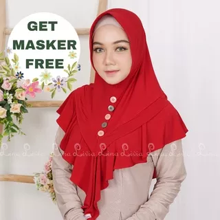 LINALIVIA HIJAB TERLARIS JILBAB BERGO INSTANT SIMPEL CANTIK KEKINIAN OOTD MUSLIM DELINA MOM COUPLE