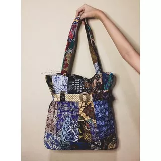 ARINI TOTE BAG | COD Tas Totebag Premium Batik Kain Perca Jinjing Tenteng Etnik Oleh Oleh Jogja Kerajinan Souvenir Grosir Wanita