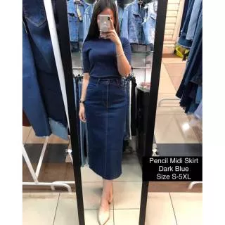 27-34 7/9 rok jeans span dark & light skirt std jumbo bigsize