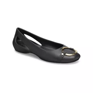 Crocs Sloane Embellished Flat Shoes with Cutout / Sepatu Crocs Sloane Ring