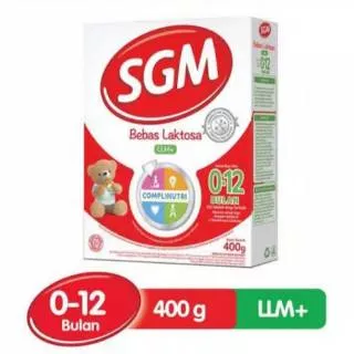 SGM Susu Formula Bayi Bebas Laktosa LLM 400gr / SGM Bebas Laktosa LLM 0-12bulan