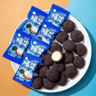 Choco Lava Mini Cookie Ball - Duer Biskuit Cookie Coklat Lava (±10gr)