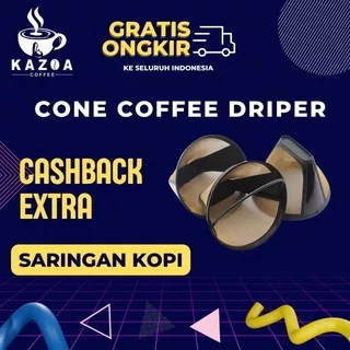 Peralatan Dapur Saringan Kopi Filter Cone Shaped Coffee Dripper 1 Pcs - K741 Kazoa Coffee