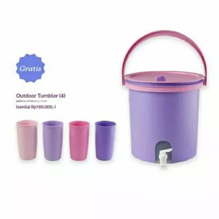 Tupperware Water Dispenser Air 14L free tumbler 4pcs