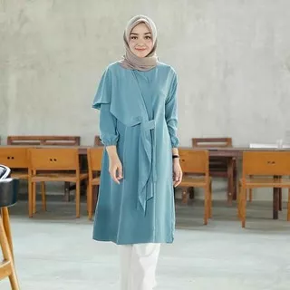 HANA TUNIK MOSSCRAPE Atasan Muslim Wanita Tunik 2020 Kekinian Tunik Terbaru Tunic Murah Tunik Jumbo
