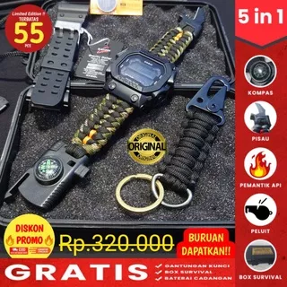 Jam Tangan Survival Outdoor G Shock gx 56 custom paracord survival outdoor tactical multifungsi ARCORD