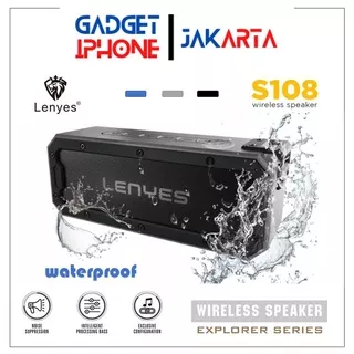 Speaker Bluetooth Lenyes S108 / Speaker Portable / Wireless Speaker Waterproof Anti Air Anti Banting / Speaker Musik Bass