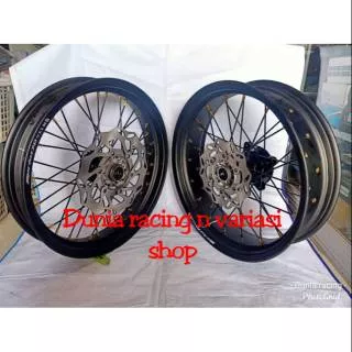 Velg KLX 150  DTracker 150 Supermoto Sumo Rossi sprint XD 300 450 ring 17 Tromol KLX dan distel