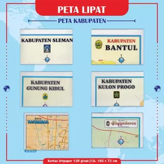Peta Lipat Kabupaten Sleman Bantul Jogja Kulon Progo Peta Lipat Kota Yogyakarta dan Peta Jogja