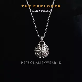 Kalung Pria Cowok Keren Anti Karat THE EXPLORER