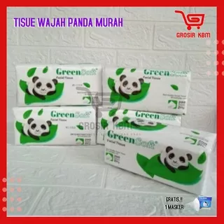 Tisu panda Tissue Wajah Facial Pop Up Green Soft Facial Pop Up Tisu Isi 200 Sheets 2 Ply TERMURAH