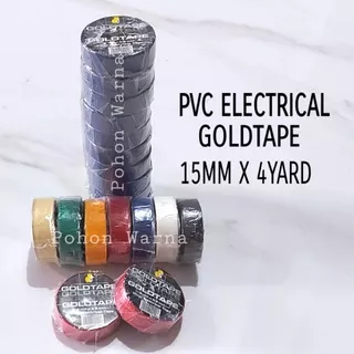 Isolasi kabel Goldtape / isolasi listrik / pvc 15mm