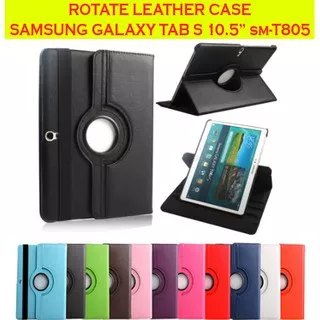 Samsung Galaxy Tab S 10.5 inch T805 Rotate Flipcover FlipCase Leather Flip Casing Case Book Cover