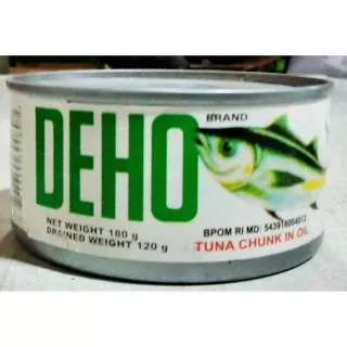 DEHO Ikan Tuna Dalam Minyak 180 gr II Tuna Chunk In Oil