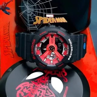 Jam Tangan Casio G-Shock GA110 Spiderman Edisi Terbatas Jam Tangan Olahraga Pria Tampilan Ganda