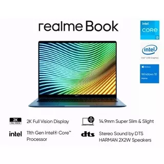 REALME Book i3 Laptop 14 inch 8+256 Gb UHD Graphics Garansi Resmi