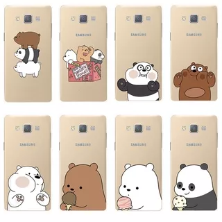 Casing SoftCase Silikon Samsung A3 A5 A7 2015 Tiga Beruang Telanjang 1