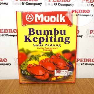 Munik bumbu kepiting padang 180 gram - chili crab sauce - instant spice indonesian