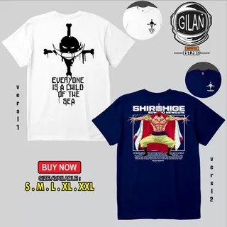 Kaos Baju SHIROHIGE WHITE BEARD EDWARD NEWGATE Kaos Anime One Piece - Gilan