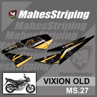 Striping Vixion Old - Stiker Variasi Lis Motor Motif Gold Emas MS-27