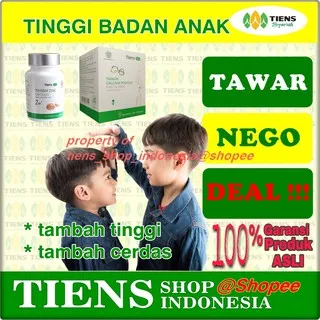 TINGGI BADAN ANAK TIENS PAKET 1 BOX KALSIUM ANAK DAN 1 BOTOL ZINC TAMBAH TINGGI BADAN ASLI ORI