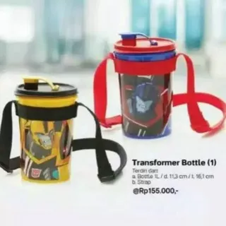(1 pcs) transformer bottle / botol minum tupperware