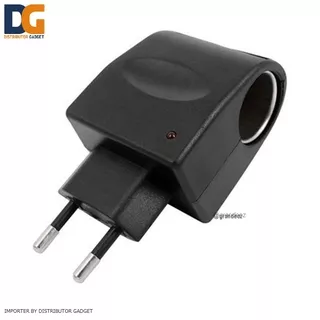 Car Charger Adapter Lighter Car 12V Switch 500MA AC DC EU Plug adaptor Colokan listrik Mobil