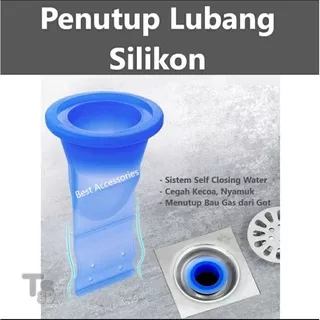 Penutup Saluran Air Kamar Mandi Silikon / Tutup Lubang Pipa Kamar Mandi Anti Kecoa