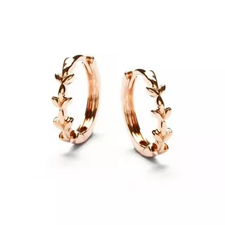 Lino and sons - Anting Emas 18k (Leafy Gold Earring)