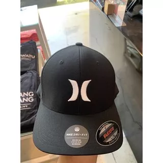 Topi pria hurley original dri fit one and only hat black new