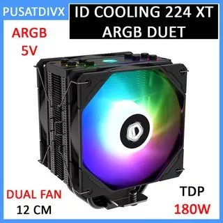 ID COOLING SE 224 XT ARGB DUET CPU HEATSINK INTEL AMD ID-COOLING FAN