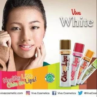 Viva White healthy lips, Chic on lips lip Balm Pelembab bibir  pelembap lip gloss
