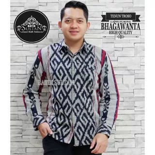 Batik Bhagawanta Kemeja Batik Pria Lengan Panjang Bahan Tenun by Batik Sultan