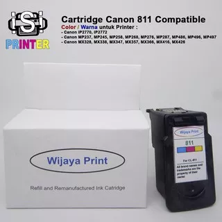 Tinta Canon 811 Color Cartridge Compatible CL811 - Warna