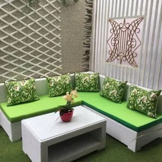 Kursi Sofa rotan sintetis - kursi tamu ,kursi taman